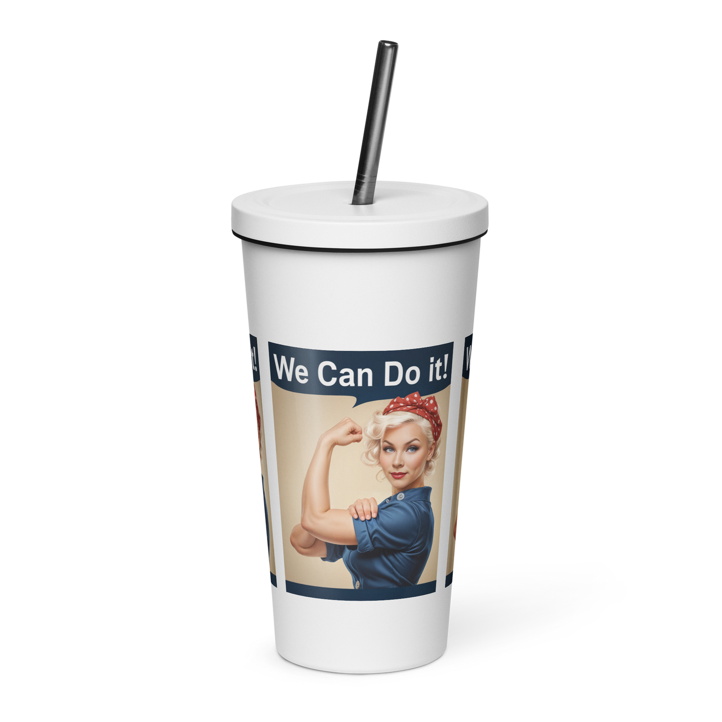 Personalized Insulated Tumbler With Straw