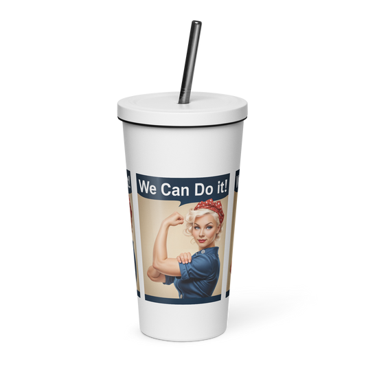 Personalized Insulated Tumbler With Straw